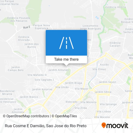 Rua Cosme E Damião map