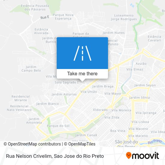 Rua Nelson Crivelim map