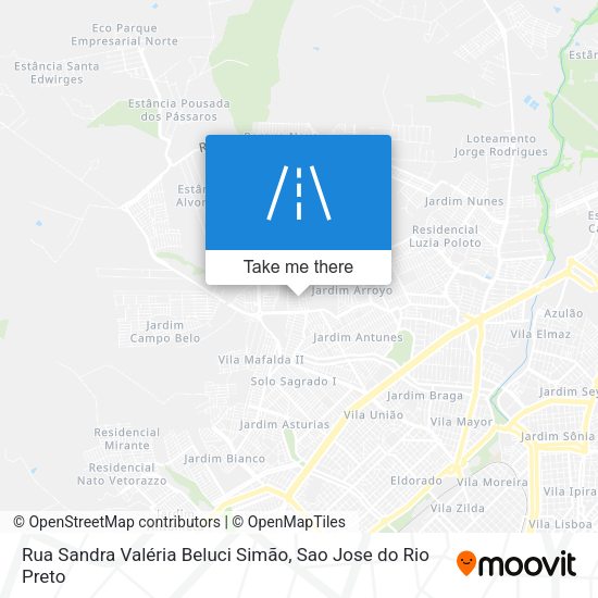 Rua Sandra Valéria Beluci Simão map