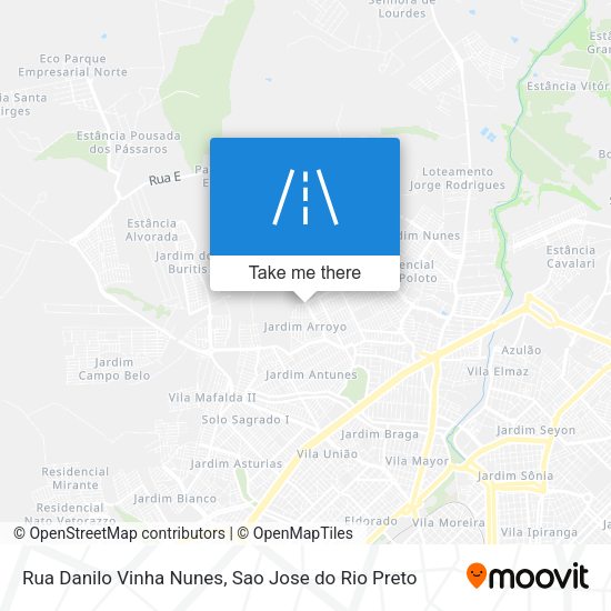 Rua Danilo Vinha Nunes map