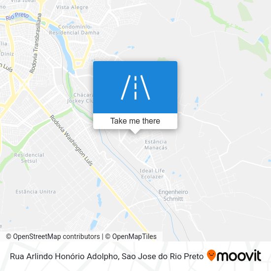 Rua Arlindo Honório Adolpho map