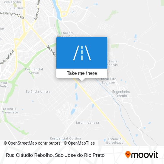 Rua Cláudio Rebolho map