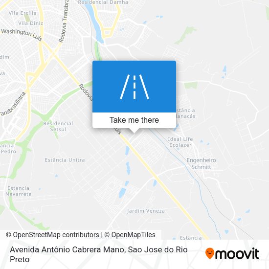 Avenida Antônio Cabrera Mano map