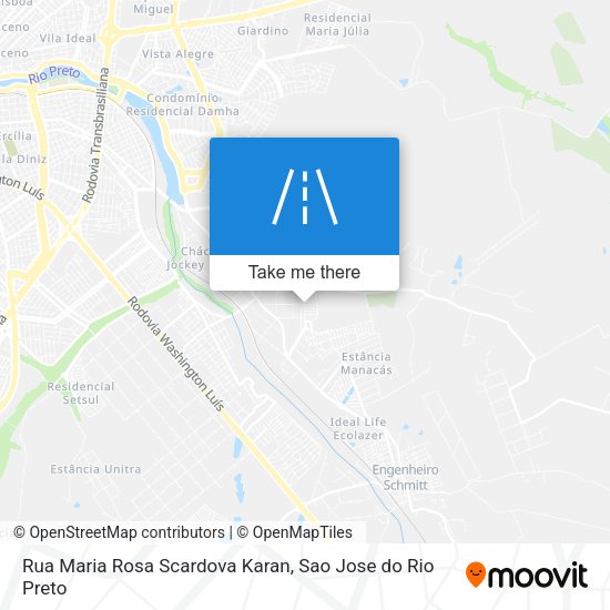 Rua Maria Rosa Scardova Karan map