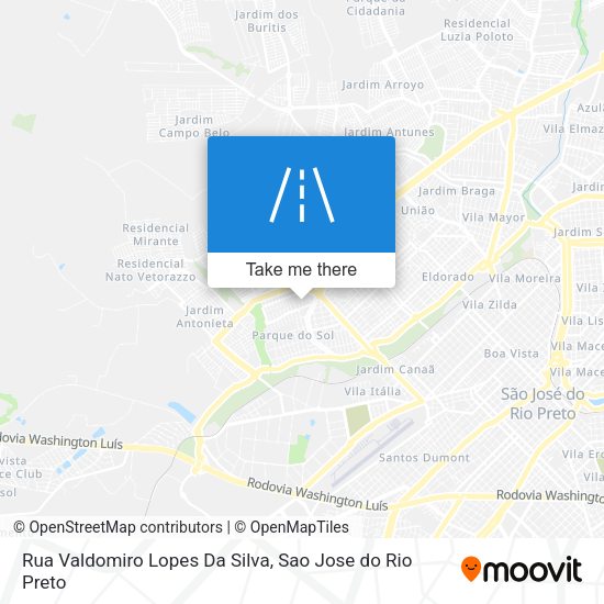 Rua Valdomiro Lopes Da Silva map