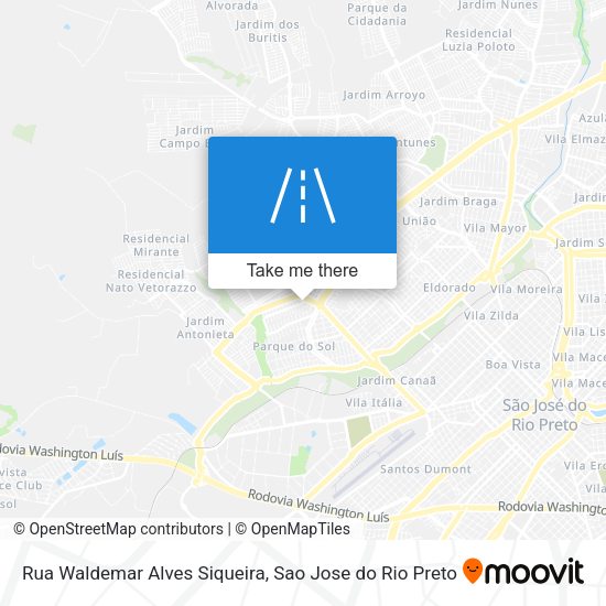 Rua Waldemar Alves Siqueira map