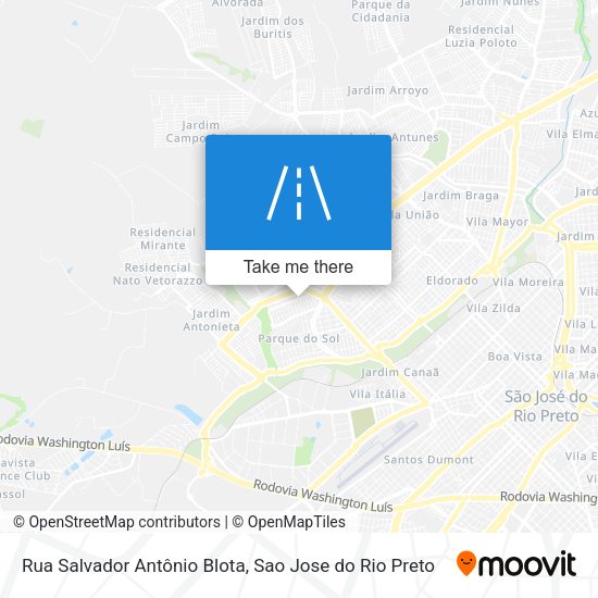 Rua Salvador Antônio Blota map
