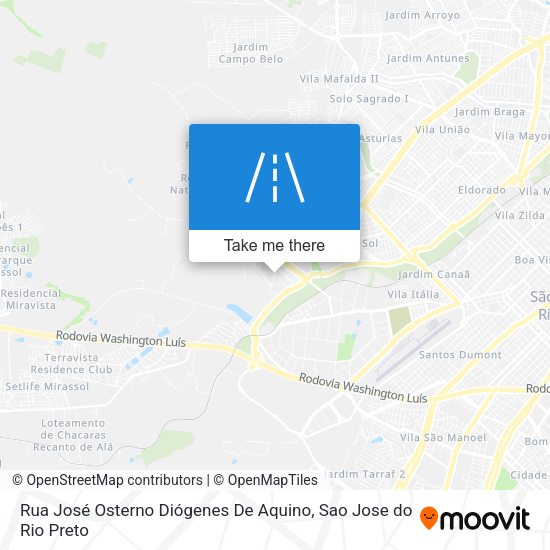 Rua José Osterno Diógenes De Aquino map