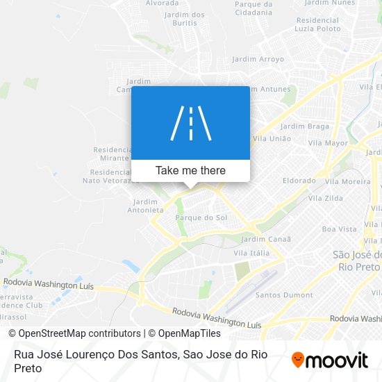 Rua José Lourenço Dos Santos map
