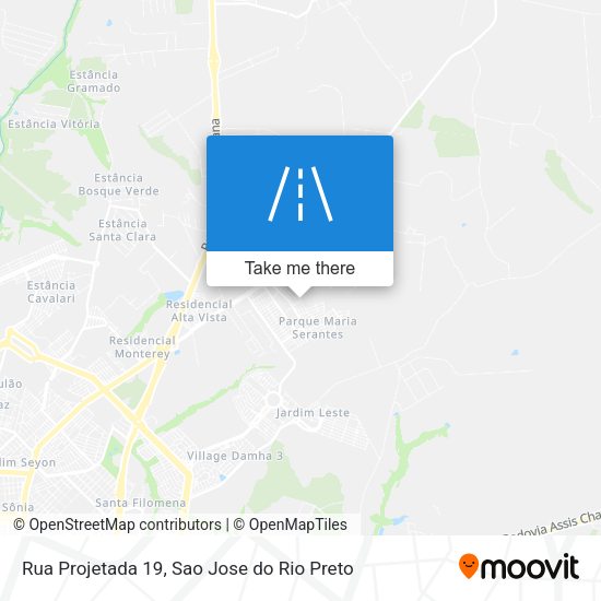 Rua Projetada 19 map