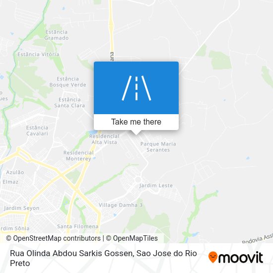 Rua Olinda Abdou Sarkis Gossen map