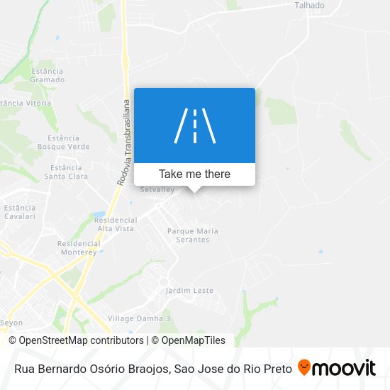 Rua Bernardo Osório Braojos map
