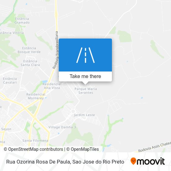 Rua Ozorina Rosa De Paula map