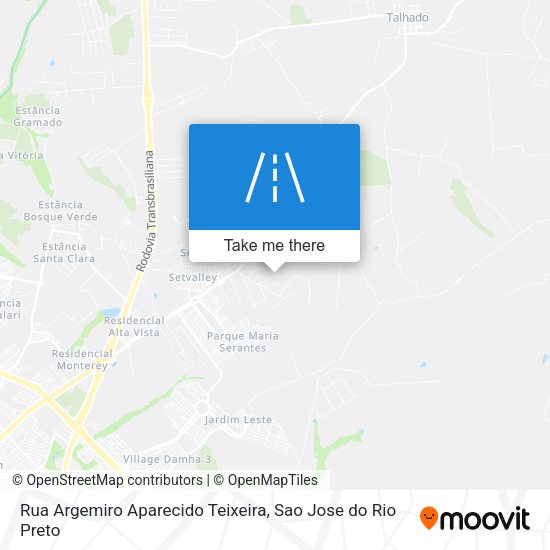 Rua Argemiro Aparecido Teixeira map