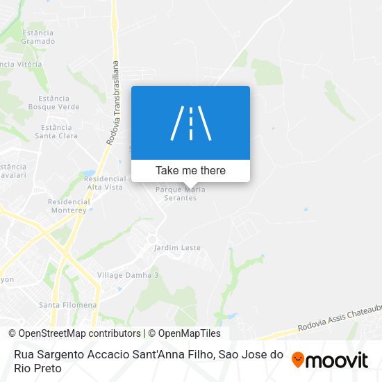 Rua Sargento Accacio Sant'Anna Filho map