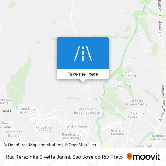 Rua Terezinha Sivette Janini map