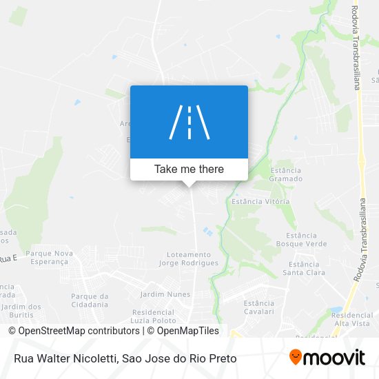 Rua Walter Nicoletti map