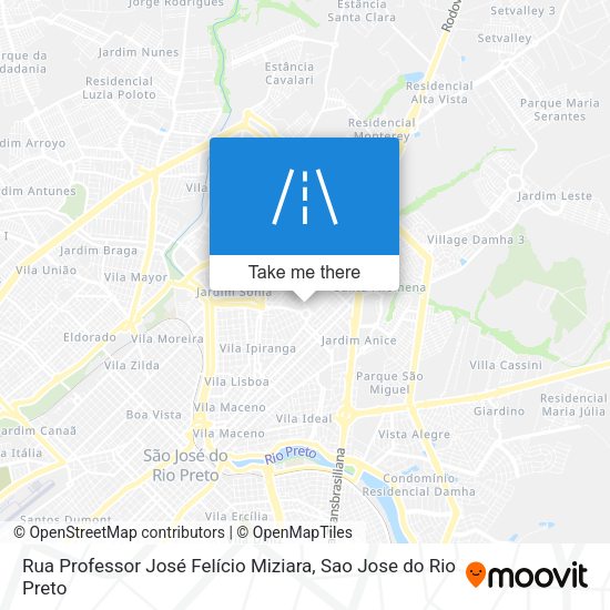 Rua Professor José Felício Miziara map