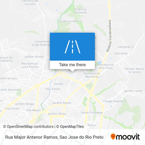 Rua Major Antenor Ramos map