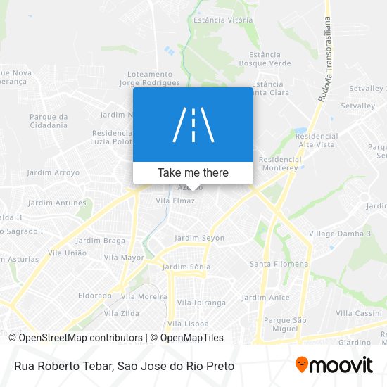 Rua Roberto Tebar map
