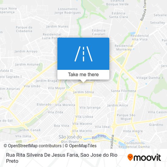 Rua Rita Silveira De Jesus Faria map