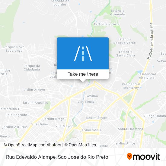 Rua Edevaldo Alampe map