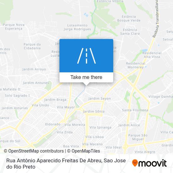Rua Antônio Aparecido Freitas De Abreu map