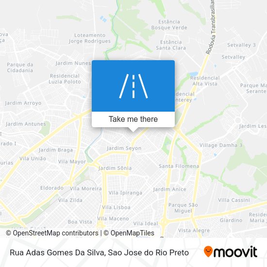 Rua Adas Gomes Da Silva map