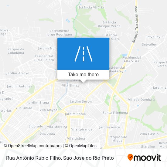 Rua Antônio Rúbio Filho map