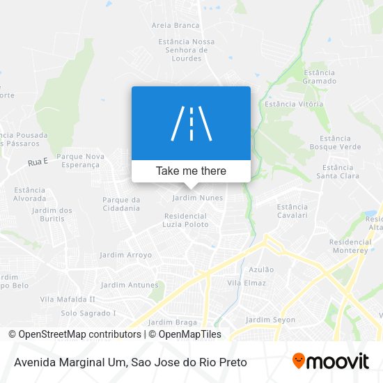 Avenida Marginal Um map