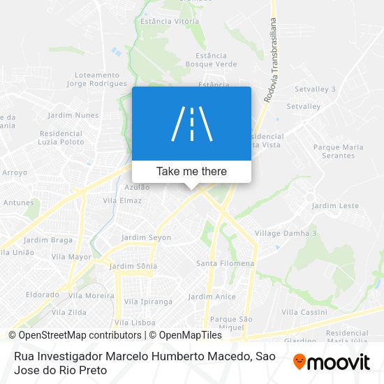 Rua Investigador Marcelo Humberto Macedo map