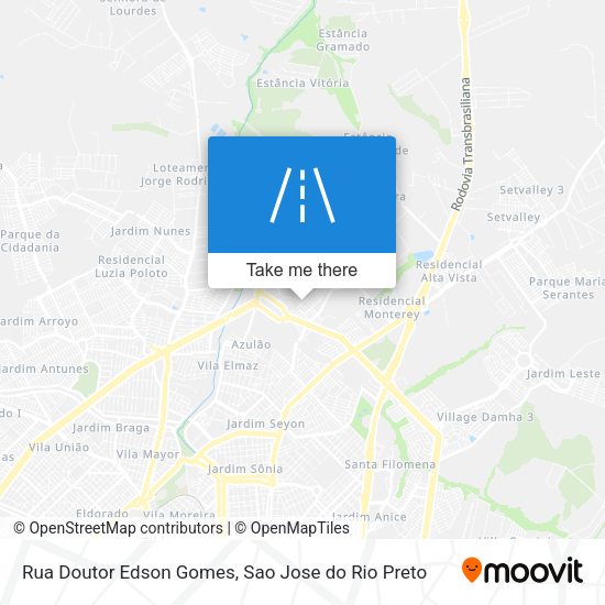Rua Doutor Edson Gomes map