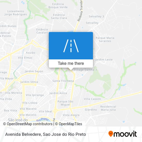 Avenida Belvedere map