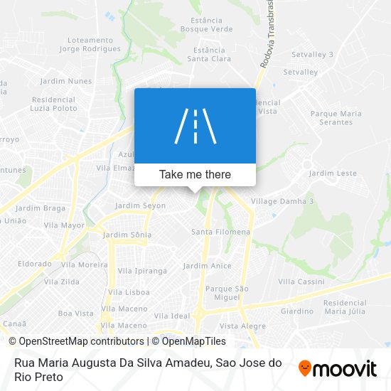 Rua Maria Augusta Da Silva Amadeu map