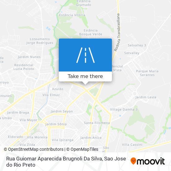 Rua Guiomar Aparecida Brugnoli Da Silva map