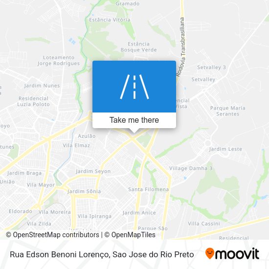 Rua Edson Benoni Lorenço map