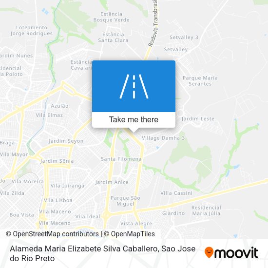 Alameda Maria Elizabete Silva Caballero map