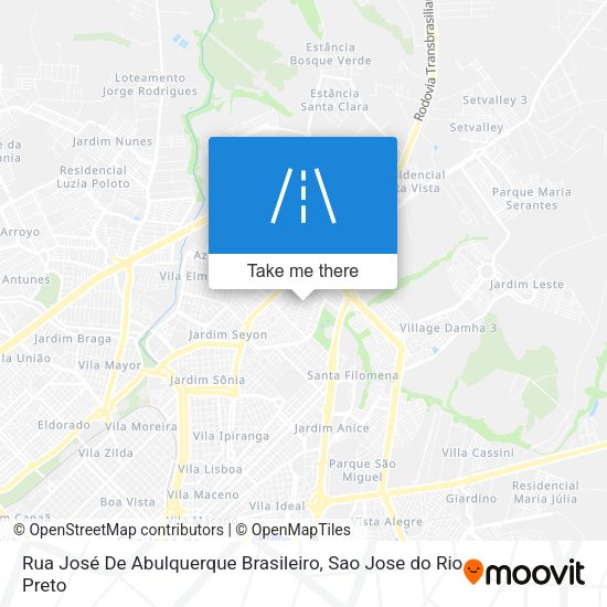 Rua José De Abulquerque Brasileiro map