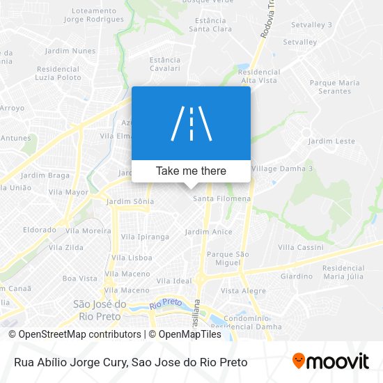 Rua Abílio Jorge Cury map