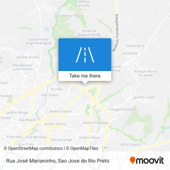 Rua José Marianinho map