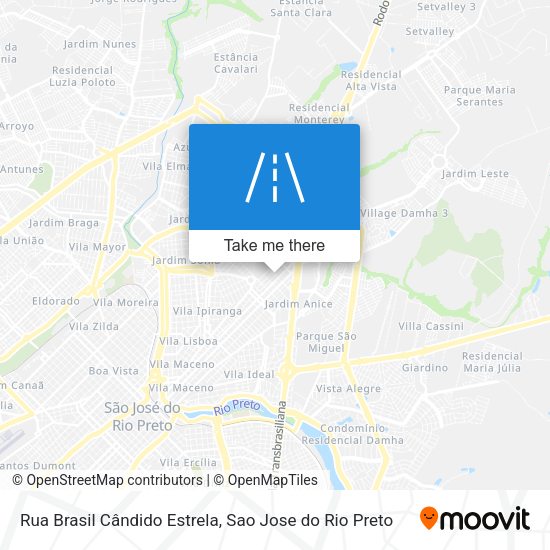 Rua Brasil Cândido Estrela map