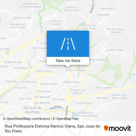 Rua Professora Etelvina Ramos Viana map