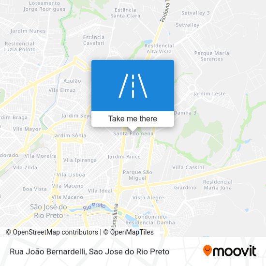 Rua João Bernardelli map