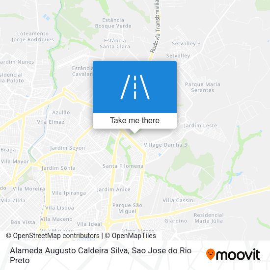 Alameda Augusto Caldeira Silva map
