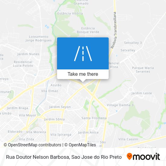 Rua Doutor Nelson Barbosa map