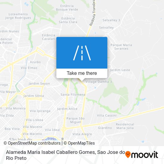 Alameda Maria Isabel Caballero Gomes map