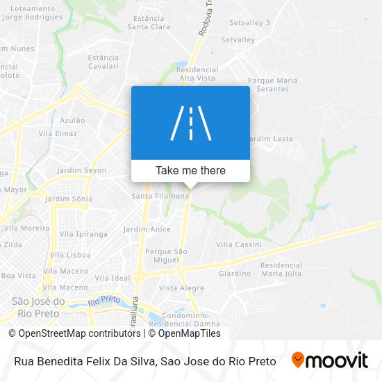 Rua Benedita Felix Da Silva map