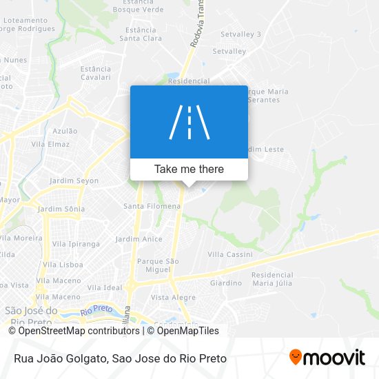 Rua João Golgato map