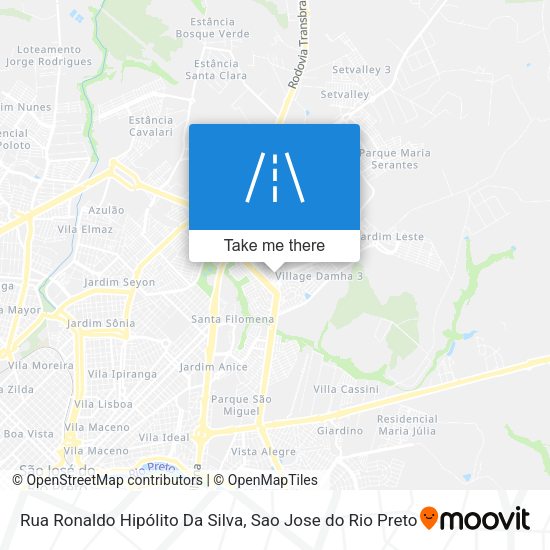 Rua Ronaldo Hipólito Da Silva map