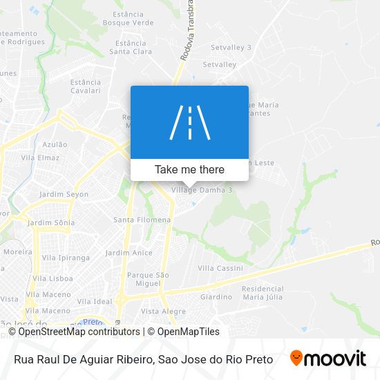 Rua Raul De Aguiar Ribeiro map